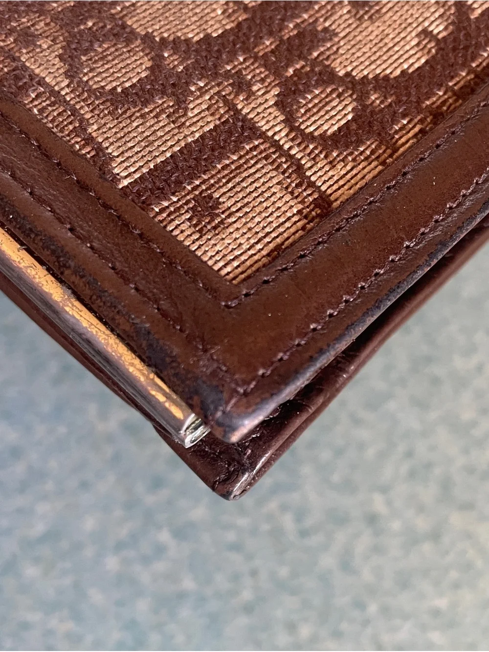 Vintage Dior Monogram Kiss-Lock Wallet